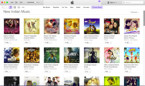 Purchase all your music in iTunes Store